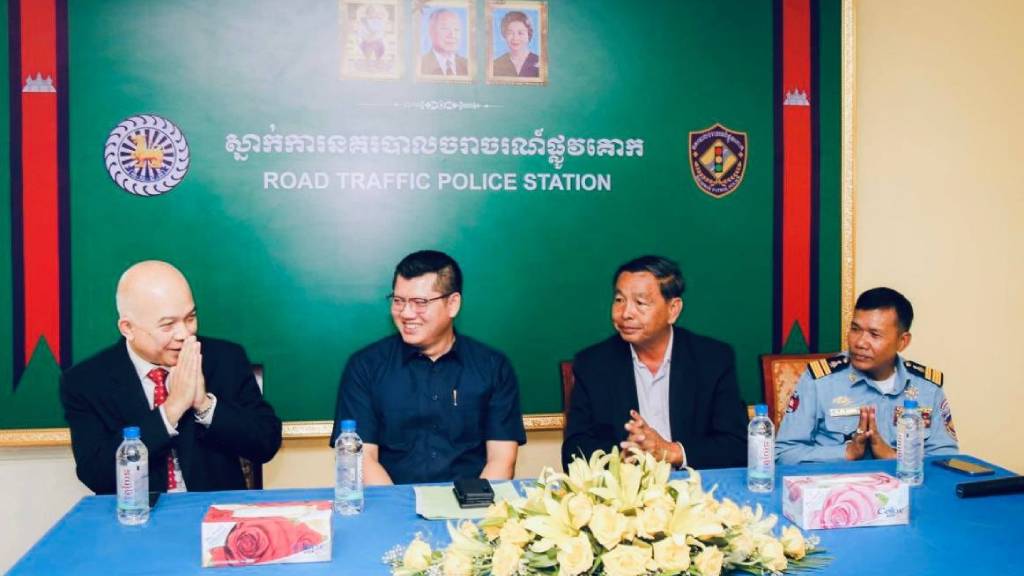 The Handover Ceremony  of siem reap traffic police station