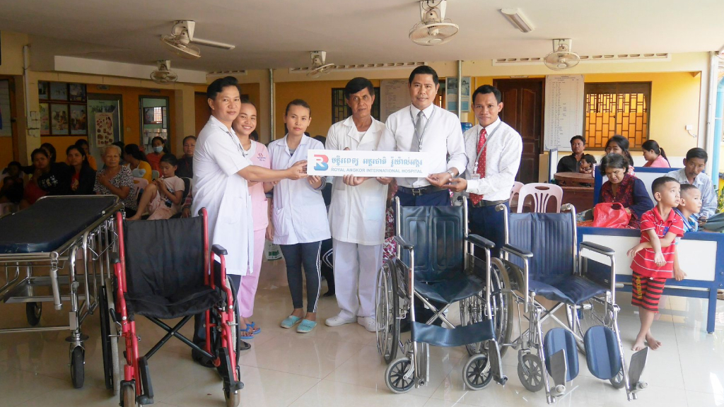 RAH Donates Wheel Chair to Kouk Chak Health Care Center​